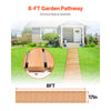 VEVOR Wooden Garden Pathway, 8 ft L x 17 in W, Non-Slip Straight Garden Walkway, Roll Out Cedar Outdoor Walkway Path with Wire Rope Connection, Decorative Garden Paver for Backyard Wedding Party