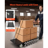 VEVOR Heavy Duty Platform Truck, 2000 lbs Capacity, Industrial Steel Flatbed Cart with Swivel Wheels and Handle, Platform Hand Push Truck Dolly, Easy Storage, for Luggage Moving, 60 x 27.6 x 42.9 in