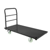 VEVOR Heavy Duty Platform Truck, 2000 lbs Capacity, Industrial Steel Flatbed Cart with Swivel Wheels and Handle, Platform Hand Push Truck Dolly, Easy Storage, for Luggage Moving, 48 x 24 x 32.1 in