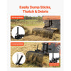 VEVOR 42 in Tow Behind Landscape Rake, 3-Point Lawn Rock Rake with Blade & Lift Lever, Fit Category 1 ATVs UTVs Lawn Tractors, Heavy Duty Dethatcher Rake for Debris Leaves Thatch