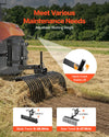VEVOR 42 in Tow Behind Landscape Rake, 3-Point Lawn Rock Rake with Blade & Lift Lever, Fit Category 1 ATVs UTVs Lawn Tractors, Heavy Duty Dethatcher Rake for Debris Leaves Thatch