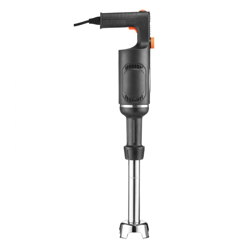 VEVOR Commercial Immersion Blender, 500W, 12-inch, Heavy-Duty Hand Mixer for Restaurant, Handheld Stick for Soups & Sauces, Pure-Copper Motor, Variable Speed, Stainless Steel 3-Blade Head, Lock