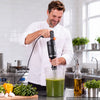 VEVOR Commercial Immersion Blender, 500W, 10-inch, Heavy-Duty Hand Mixer for Restaurant, Handheld Stick for Soups & Sauces, Pure-Copper Motor, Variable Speed, Stainless Steel 3-Blade Head, Lock