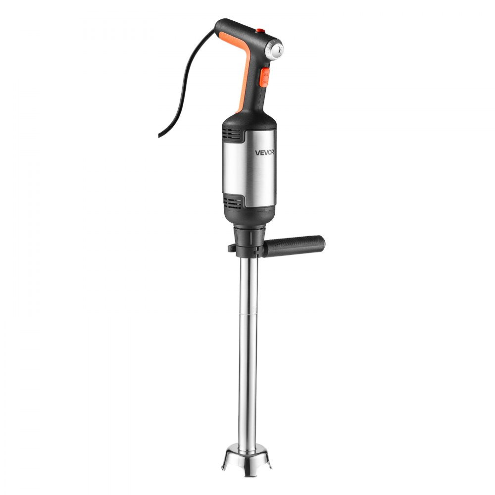 VEVOR Commercial Immersion Blender, 750W, 21-inch, Heavy-Duty Hand Mixer for Restaurant, Handheld Stick for Soups & Sauces, Pure-Copper Motor, Variable Speed, Stainless Steel 3-Blade Head, Handle