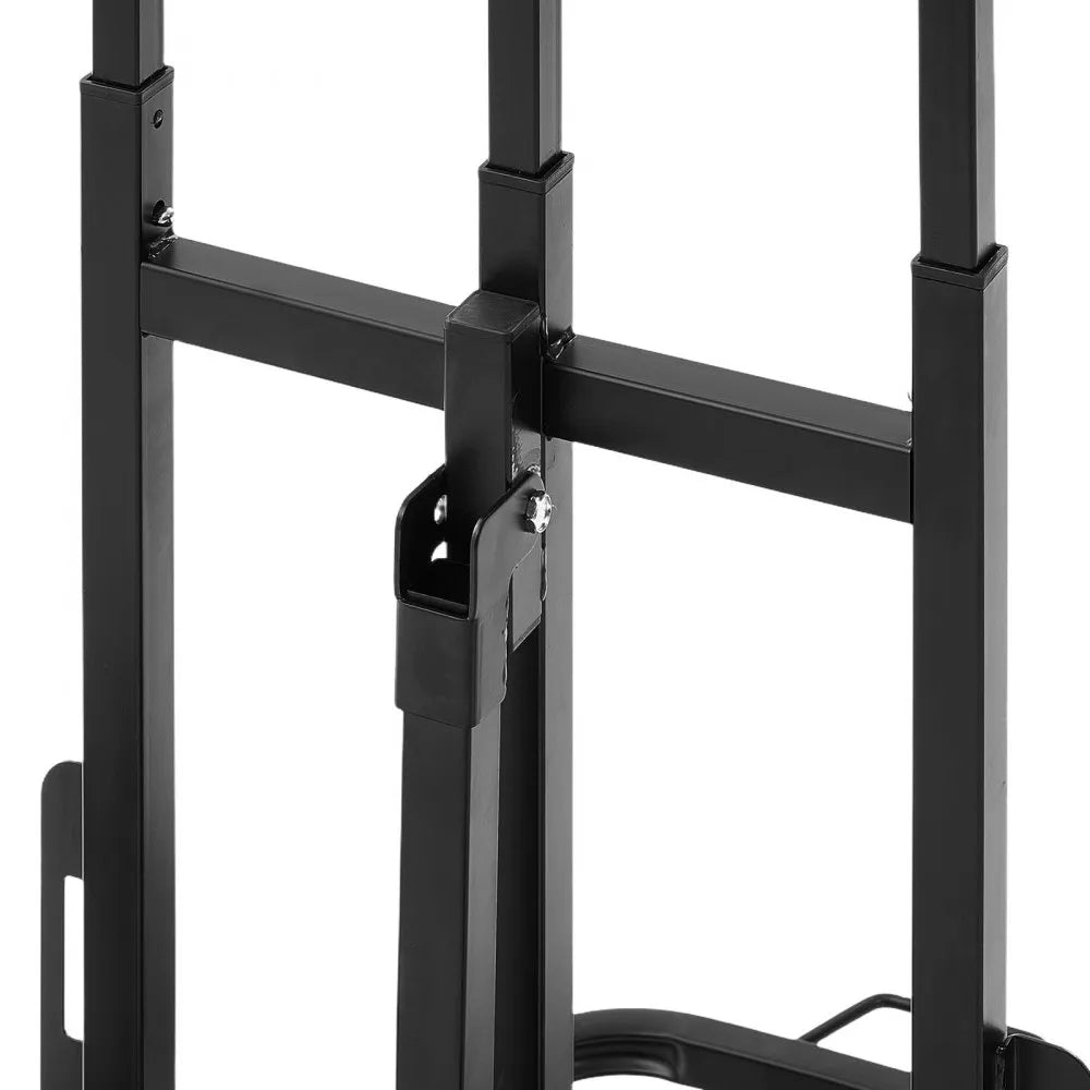 VEVOR Stair Climbing Cart, 220 lbs Stair-Climbing Capacity, Heavy-Duty Folding Trolley Cart with Telescoping Handle, 6 Wheels and 2 Bungee Cords, Stair Climber Dolly for Home, Groceries, Warehouse
