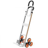 VEVOR Stair Climbing Cart, 330 lbs Stair-Climb Capacity, Aluminum Alloy Folding Trolley Cart with Telescoping Handle, 6 Wheels and 2 Bungee Cords, Stair Climber Dolly for Home, Groceries, Warehouse