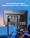 VEVOR detachable monitor stand supports up to 60-inch / 77 lbs screen