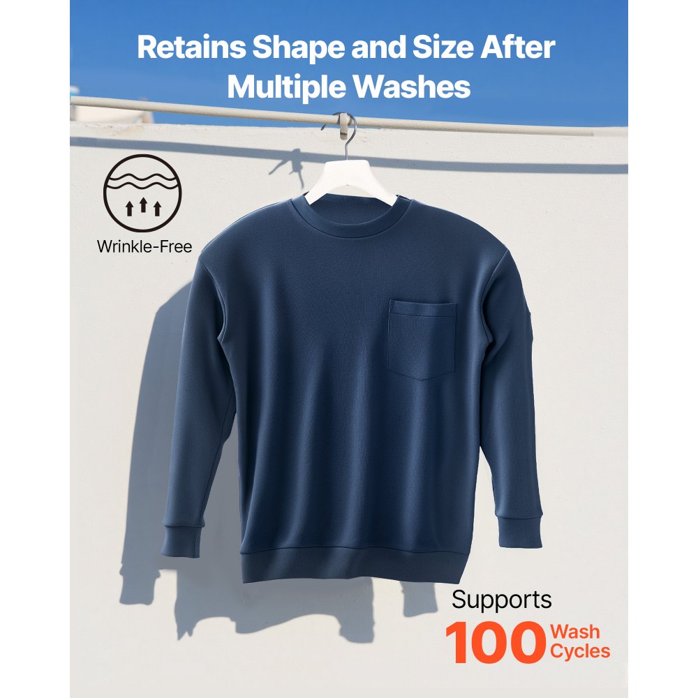 VEVOR FR Shirts, Flame Resistant Long Sleeve Clothing Lightweight 7 oz Breathable Cotton, Men's Fire Retardant Work Shirt with Pre-shrink Treatment & Pocket, for Welders,Electricians,Navy Blue 2XL