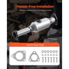 VEVOR Catalytic Converter, Compatible with Honda Accord 2.4L 2003 2004 2005 2006 2007, 2.4L L4 Engine, Rear, Replacement OE 16299, Stainless Steel Material, for Quick Exhaust Gas Purification