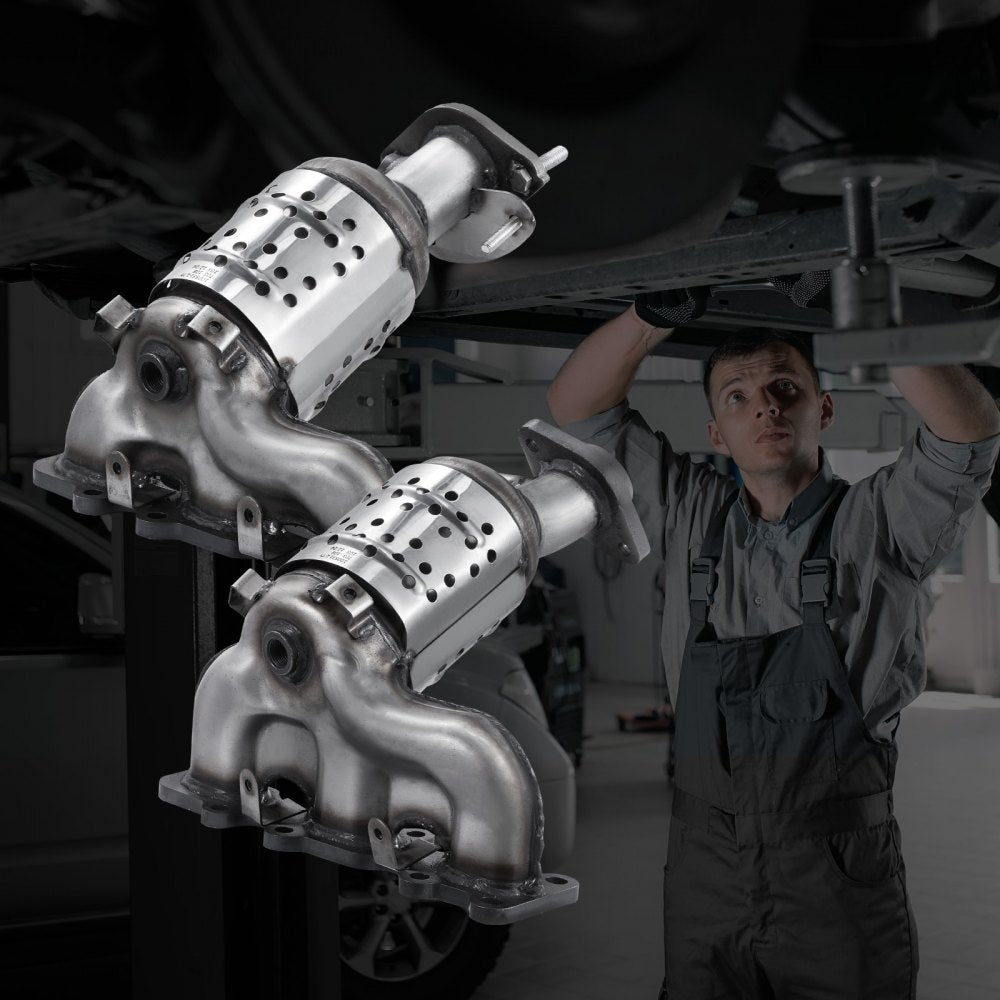 VEVOR Catalytic Converter, 2 Pack, Compatible with Ford Police Interceptor Sedan Explorer FLEX Police Interceptor Utility Taurus/Lincoln MKS MKT MKZ, 3.5L V6, Front, Left, Right, Replacement OE 30585