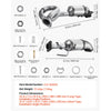 VEVOR Catalytic Converter, 2 Pack, Compatible with 2012-2017 Jeep Wrangler 3.6L V6, Front, Replacement OE 641511, Stainless Steel Material High Flow Catalytic Converter, for Exhaust Gas Purification
