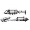 VEVOR Catalytic Converter, 2 Pack, Compatible with 2012-2017 Jeep Wrangler 3.6L V6, Front, Replacement OE 641511, Stainless Steel Material High Flow Catalytic Converter, for Exhaust Gas Purification