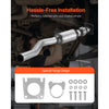VEVOR Catalytic Converter, Compatible with Chrysler 200 Sebring/Dodge Avenger Caliber Journey /Jeep Compass Patriot, 2.4L L4, Front, Replacement OE 54735, Stainless Steel, for Exhaust Gas Purification