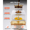 VEVOR Commercial Mobile Fryer Filter Machine 18L /4.8Gal Filter Truck Cart, 370W Deep Frying Oil Filtration System, Stainless Steel, 12 L/min Filtering Speed, for Restaurant, Kitchen, Burger Shop