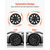 VEVOR Hubcaps Wheel Covers for 2017-2023 Tesla Model 3, 18 Inch Set of 4 Wheel Rim Cover Hubcaps OEM Style Replacement, R18 Size Snap On Car Hub Caps, Premium 10-Spoke ABS Tire Rim Caps, Matte Black