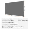 VEVOR Retractable Side Awning, 63''x 118'' Aluminum Outdoor Privacy Screen, 280g Polyester Water-proof Retractable Patio Screen, UV 30+ Room Divider Wind Screen for Patio, Backyard, Balcony, Gray
