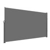 VEVOR Retractable Side Awning, 63''x 118'' Aluminum Outdoor Privacy Screen, 280g Polyester Water-proof Retractable Patio Screen, UV 30+ Room Divider Wind Screen for Patio, Backyard, Balcony, Gray