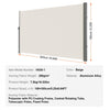 VEVOR Retractable Side Awning, 63''x 118'' Aluminum Outdoor Privacy Screen, 280g Polyester Water-proof Retractable Patio Screen, UV 30+ Room Divider Wind Screen for Patio, Backyard, Balcony, Beige