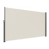 VEVOR Retractable Side Awning, 63''x 118'' Aluminum Outdoor Privacy Screen, 280g Polyester Water-proof Retractable Patio Screen, UV 30+ Room Divider Wind Screen for Patio, Backyard, Balcony, Beige