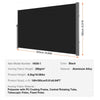 VEVOR Retractable Side Awning, 71''x 118'' Aluminum Outdoor Privacy Screen, 280g Polyester Water-proof Retractable Patio Screen, UV 30+ Room Divider Wind Screen for Patio, Backyard, Balcony, Black