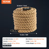 VEVOR Gym Climbing Rope, 1" Diameter 50 ft Length Gym Fitness Training Rope, Gym Exercise Workout Rope for Adults, Climbing Rope for Fitness and Strength Training, Climbing Exercise, Home Workout