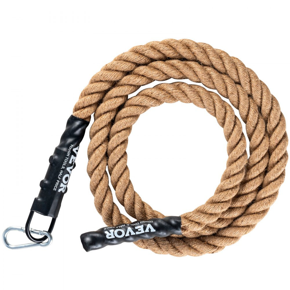 VEVOR Gym Climbing Rope, 1.5" Diameter 10 ft Length Gym Fitness Training Rope, Gym Exercise Workout Rope for Adults, Climbing Rope for Fitness and Strength Training, Climbing Exercise, Home Workout