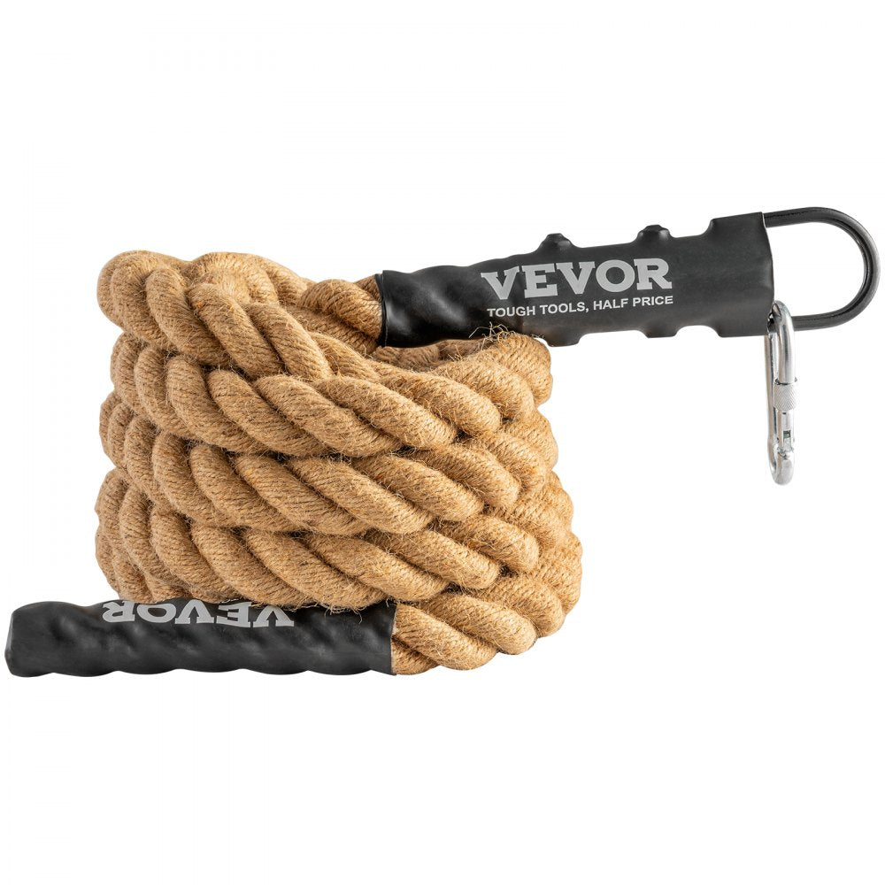 VEVOR Gym Climbing Rope, 1.5" Diameter 15 ft Length Gym Fitness Training Rope, Gym Exercise Workout Rope for Adults, Climbing Rope for Fitness and Strength Training, Climbing Exercise, Home Workout