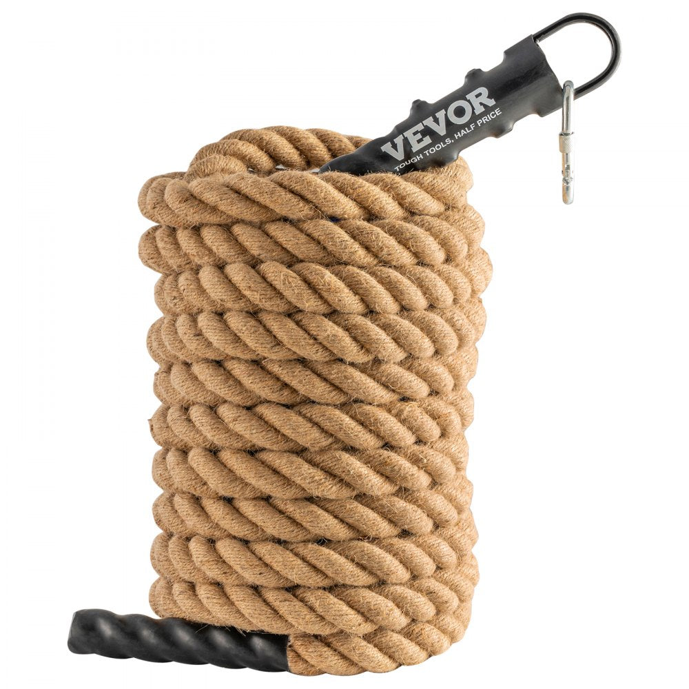 VEVOR Gym Climbing Rope, 1.5" Diameter 30 ft Length Gym Fitness Training Rope, Gym Exercise Workout Rope for Adults, Climbing Rope for Fitness and Strength Training, Climbing Exercise, Home Workout