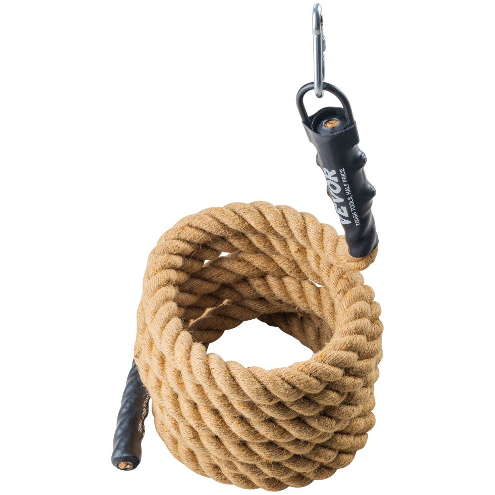 VEVOR Gym Climbing Rope, 1.5" Diameter 20 ft Length Gym Fitness Training Rope, Gym Exercise Workout Rope for Adults, Climbing Rope for Fitness and Strength Training, Climbing Exercise, Home Workout