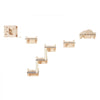 VEVOR Wall Mounted Cat Shelves, Cat Wall Shelves and Perches with Jumping Boards, Nest, Barrier Board & Cat Tree, Cat Floating Furniture up to 40 lbs for Sleeping, Playing, Climbing, Set of 5
