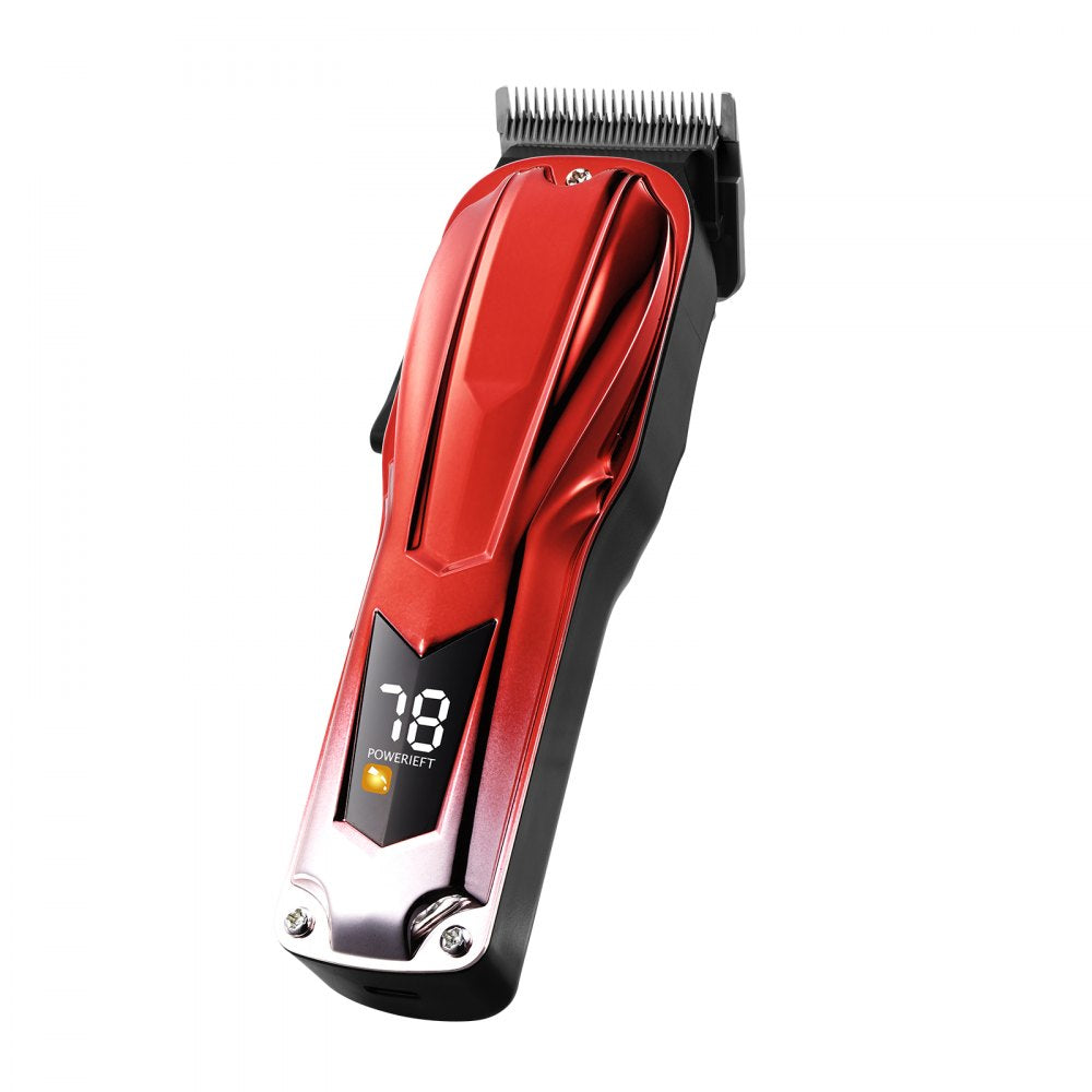 VEVOR Professional Hair Clipper for Men, Cordless Barber Clipper with 6800RPM Brushless Motor & LED Display, Men's Hair Cutting Grooming Kit with 8 Guide Combs for Home Barber, Ideal Gift for Husband