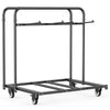 VEVOR Folding Chair Rack, 400 LBS Capacity, Heavy-duty Chair Cart for 5 Tables+14 Chairs, Chair Storage Dolly Chair Holder w/ Swivel Casters and Locking Wheels,for Party Event,Hotel, Matte Black