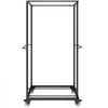 VEVOR Folding Chair Rack, 500 LBS Capacity, Heavy-duty Chair Cart for 60 Chairs, Metal Chair Storage Dolly Chair Holder with Swivel Casters and Locking Wheels, for Party Event,Hotel,Matte Black
