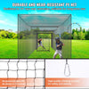 VEVOR Baseball Batting Netting, Professional Softball Baseball Batting Hitting Training Net, Practice Portable Pitching Cage Net with Door & Carry Bag, Heavy Duty Enclosed PE Netting, 35FT (NET ONLY)