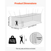 VEVOR Baseball Batting Cage, 40 x 11 x 8.5 FT Freestanding Hitting Net, for Indoor & Outdoor Practice, 30-Ply Knotted HDPE Netting with Carabiner Hooks, Baseball Practice Net for Backyard, Net Only