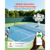 VEVOR Tennis Ball Machine,4H Runtimeand110 Ball Capacity Auto Ball Launcher, for Beginners and Pro Practice Training, with App Remote Control, Spin Control, 2 Training Modes, and Speeds up to 75MPH