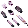 VEVOR Hair Styler and Dryer Brush, 6-in-1 Multi Air Styler, 110,000RPM High-Speed Ionic Blow Dryer Brush with Brushless Motor, 2 Auto-Wrap Curlers, 3 Brush & 2 Nozzles, Styling Tool for All Hair Type