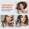 VEVOR Hair Styler and Dryer Brush, 7-in-1 Professional Multi Styler, 110,000RPM High-Speed Hot Air Styler with Brushless Motor, 2 Auto-Wrap Curlers, 3 Brushes & 3 Nozzles, Ionic Blow Dryer for Styling