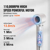 VEVOR Hair Styler Dryer Brush, 7-in-1 Professional Multi Styler, 110,000RPM High-Speed Hot Air Styler with Brushless Motor, 2 Auto-Wrap Curler, 3 Brushes & 3 Nozzle, 90° Folding Design for Fast Drying