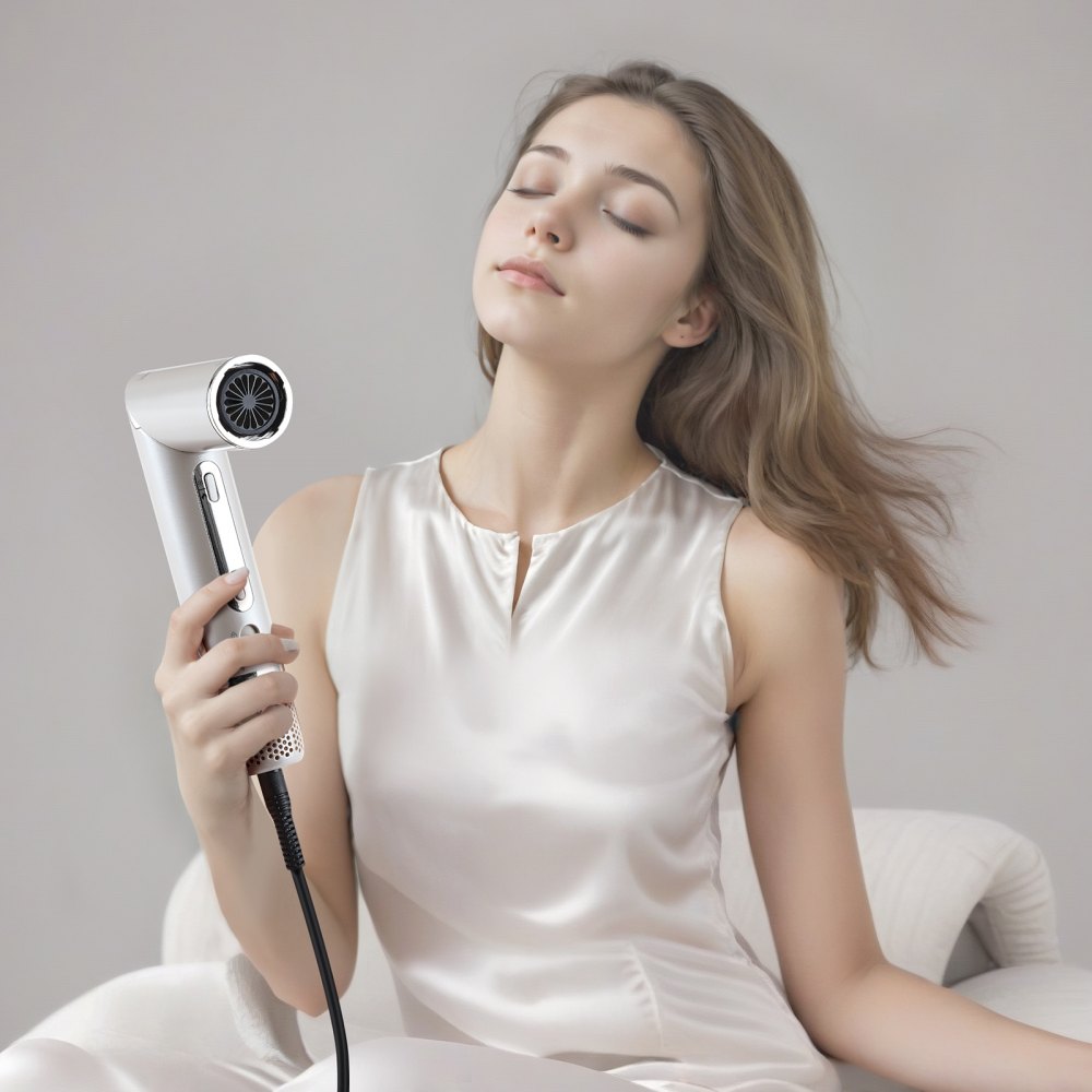 VEVOR Hair Styler Dryer Brush, 7-in-1 Professional Multi Styler, 110,000RPM High-Speed Hot Air Styler with Brushless Motor, 2 Auto-Wrap Curler, 3 Brushes & 3 Nozzle, 90° Folding Design for Fast Drying