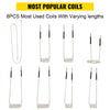 VEVOR Induction Heater Coil Kit 8PCS Most Used Induction Heater Coils with Varying Lengths, Heat Resistant Induction Heater Tool with Flexibility and Long Lifespan For Removing Rusty Bolts and Nuts