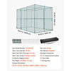 VEVOR Crop Cage, 9.5 x 6.36 x 6.36 ft Plant Protection Tent with Zippered Door, Wind-Resistant Tall Crop Cage, Easy to Install, Outdoor Raised Bed Cover, Tomato Plant Netting for Garden Patio Lawn