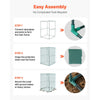 VEVOR Crop Cage, 3.9 x 3.9 x 5.9 ft Plant Protection Tent with Zippered Door, Wind-Resistant Tall Crop Cage, Easy to Install, Outdoor Raised Bed Cover, Tomato Plant Netting for Garden Patio Lawn