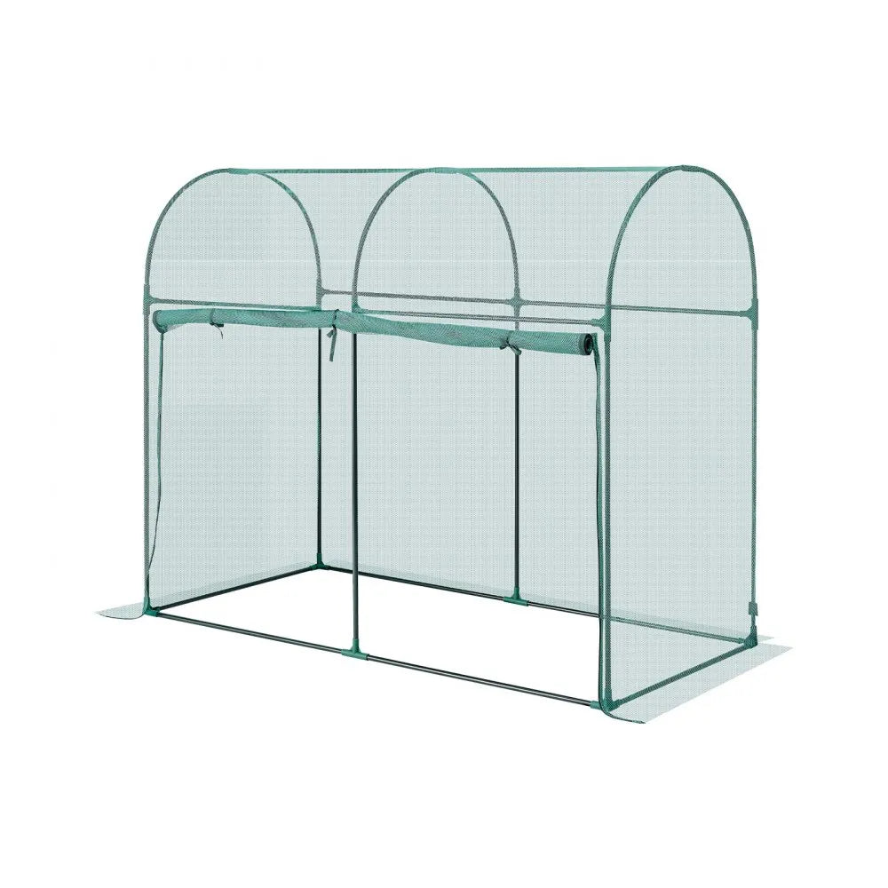 VEVOR Crop Cage, 5.9 x 2.98 x 4.9 ft Plant Protection Tent with Zippered Door, Wind-Resistant Tall Crop Cage, Easy to Install, Outdoor Raised Bed Cover with Frame, Plant Netting for Garden Patio Lawn