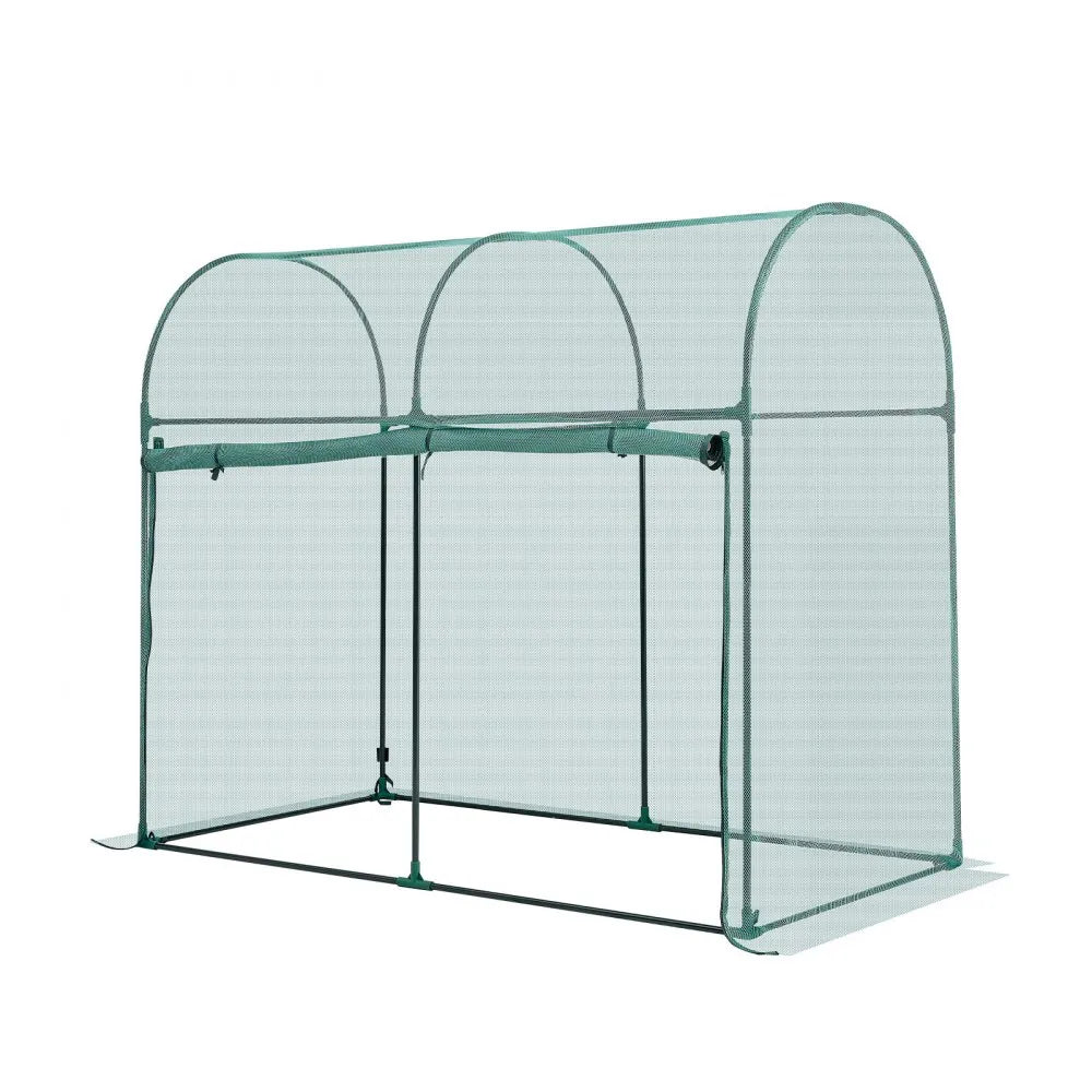 VEVOR Crop Cage, 5.9 x 2.98 x 4.9 ft Plant Protection Tent with Zippered Door, Wind-Resistant Tall Crop Cage, Easy to Install, Outdoor Raised Bed Cover with Frame, Plant Netting for Garden Patio Lawn