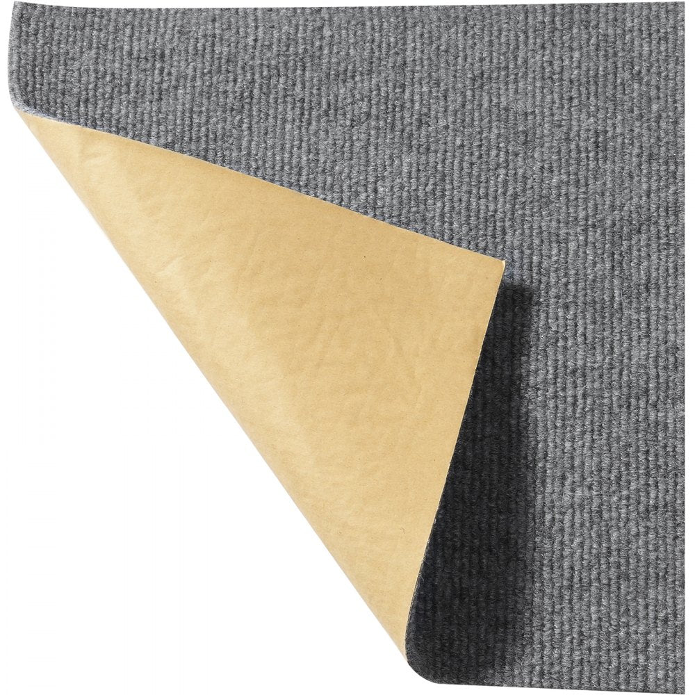VEVOR Carpet Tiles Peel and Stick, 12” x 12” Squares Self Adhesive Carpet Floor Tile, Soft Padded Carpet Tiles, Easy Install DIY for Bedroom Living Room Indoor Outdoor (12 Tiles, Light Gray)