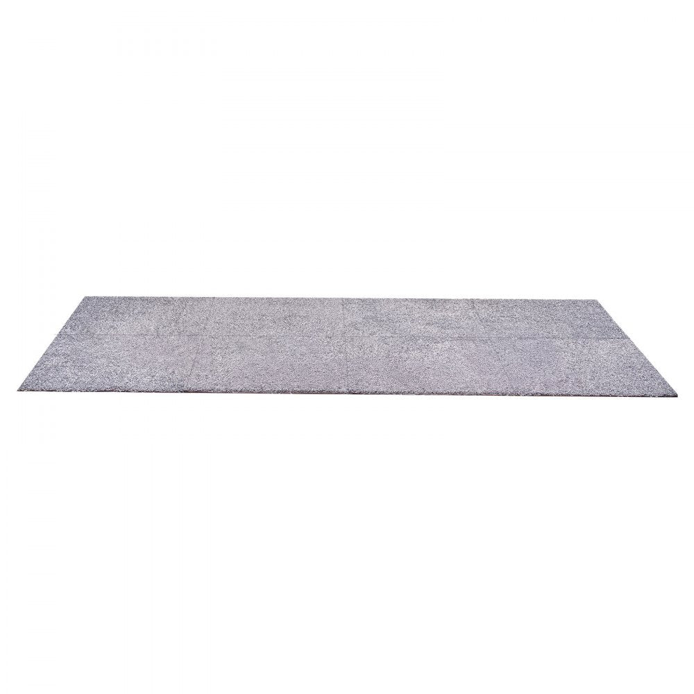 VEVOR Carpet Tiles 18x18 inch, 10 Pack Carpet Square Rug Detachable & Damage-free, Self Adhesive Home Floor Soft Plush Padded for 22.5sq.ft Coverage, Easy DIY for Living Room & Bedroom, Gray