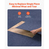 VEVOR Carpet Tiles 24x24 inch, 15 Pack Peel and Stick Carpet Square Rug, Self Adhesive Commercial Floor Soft Padded for Seamless Cover 60sq.ft², Easy DIY Replacement for Living Room Office,Gray