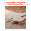 VEVOR Carpet Tiles 18x18 inch, 10 Pack Carpet Square Rug Detachable & Damage-free, Self Adhesive Home Floor Soft Plush Padded for 22.5sq.ft Coverage, Easy DIY for Living Room & Bedroom, Light Brown