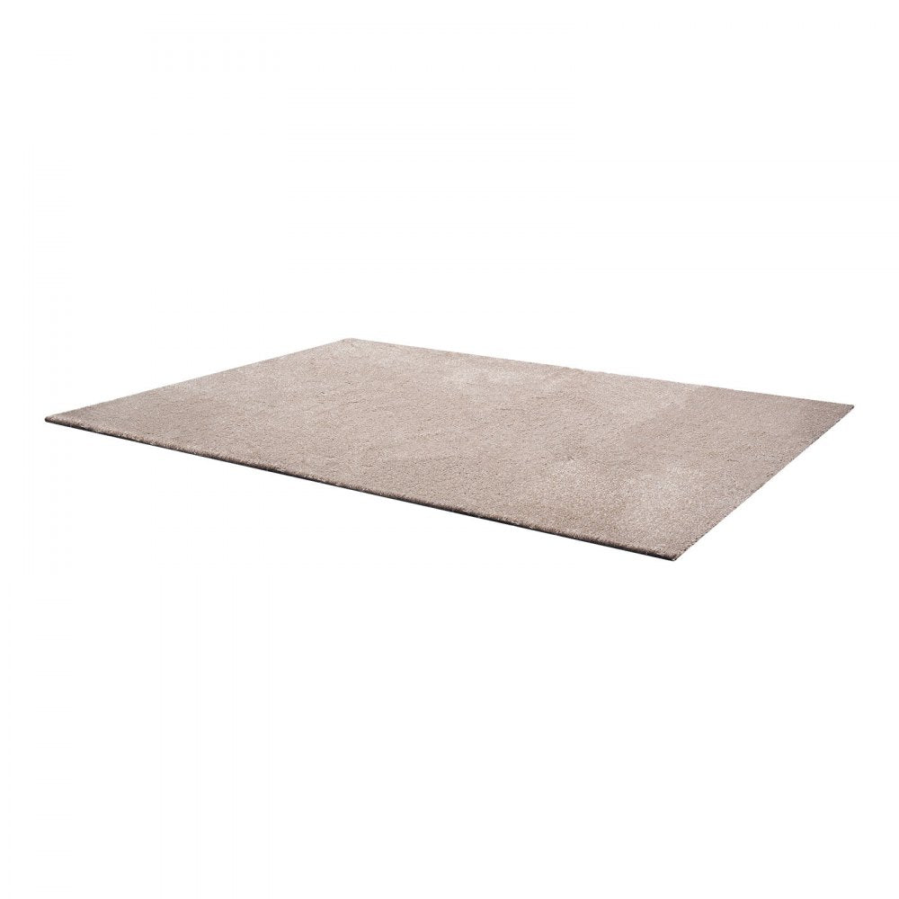 VEVOR Carpet Tiles 18x18 inch, 10 Pack Carpet Square Rug Detachable & Damage-free, Self Adhesive Home Floor Soft Plush Padded for 22.5sq.ft Coverage, Easy DIY for Living Room & Bedroom, Light Brown